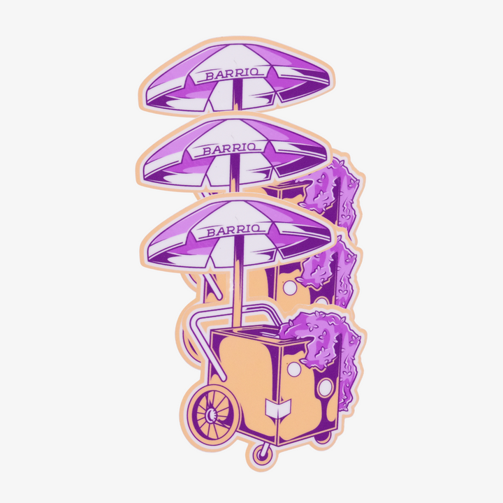 Lilac Flower City Barrio Cart Sticker Pack